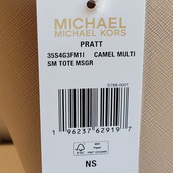 $119 NWT MICHAEL MICHAEL KORS Small Color-Block Tote Bag - Picture 6 of 8